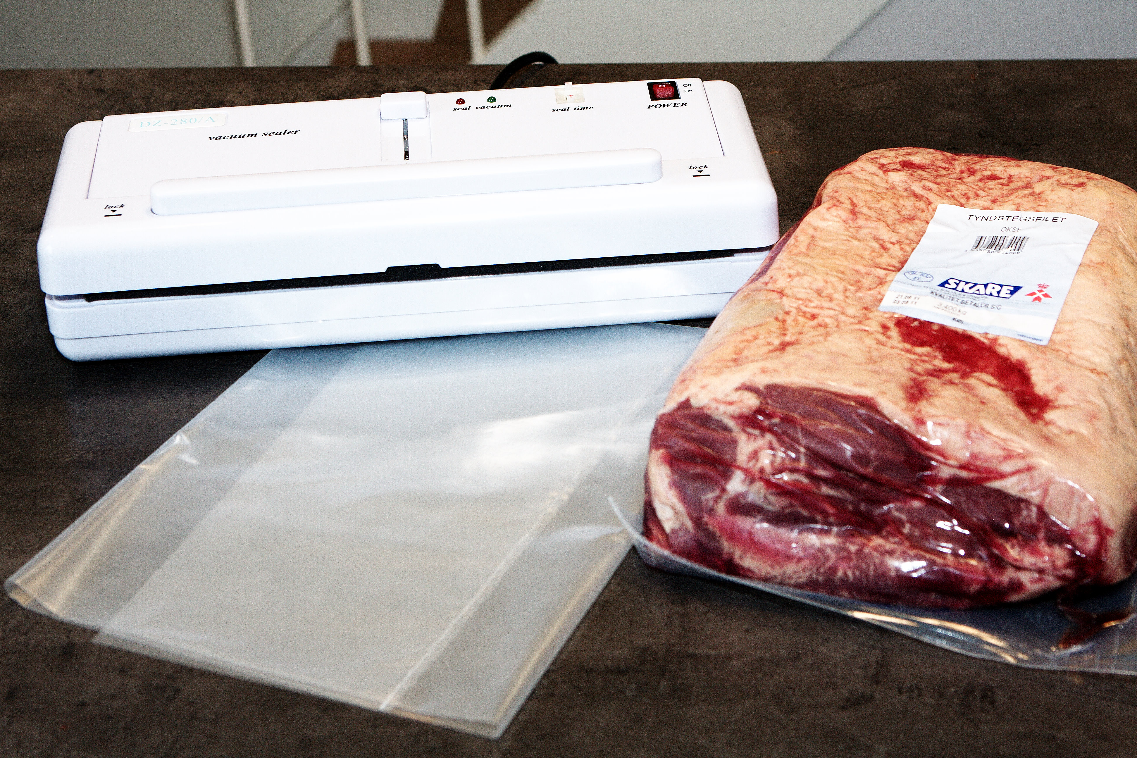 Det skal du bruge. Kød, vacuum pakker og selvfølgelig en meatlover pose