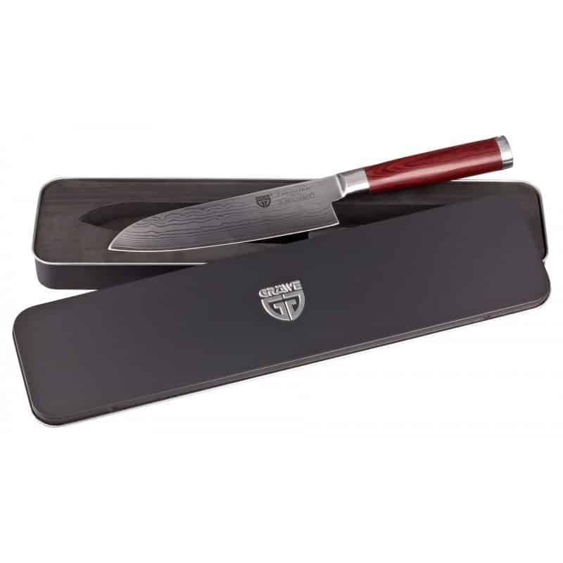 Gräwe Damaskus Santoku kniv 17,7cm (67 lag)